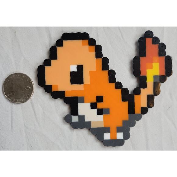 Charmander Menu Icon Pokemon Perler Bead Pixel Art - Picture 1 of 2